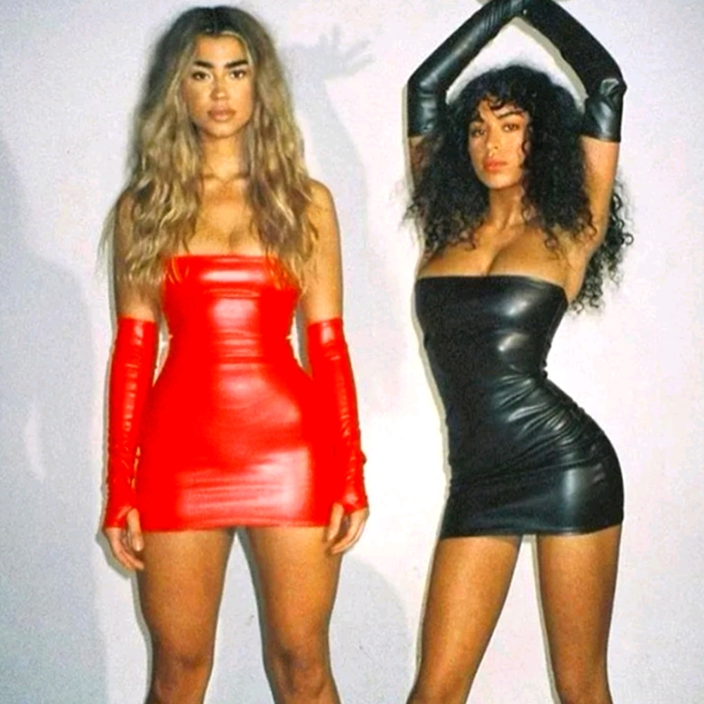 NEW SHOW~STOPPA MINI DRESS WITH GLOVES